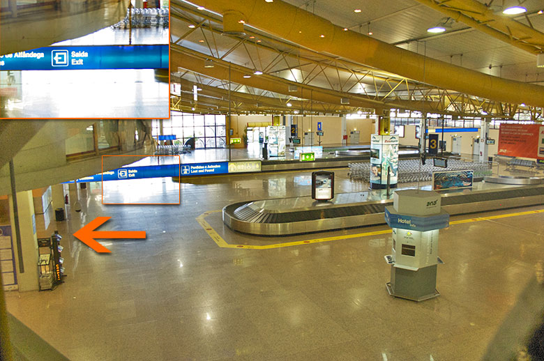 Aeroporto de Faro, zona de recolha de malas