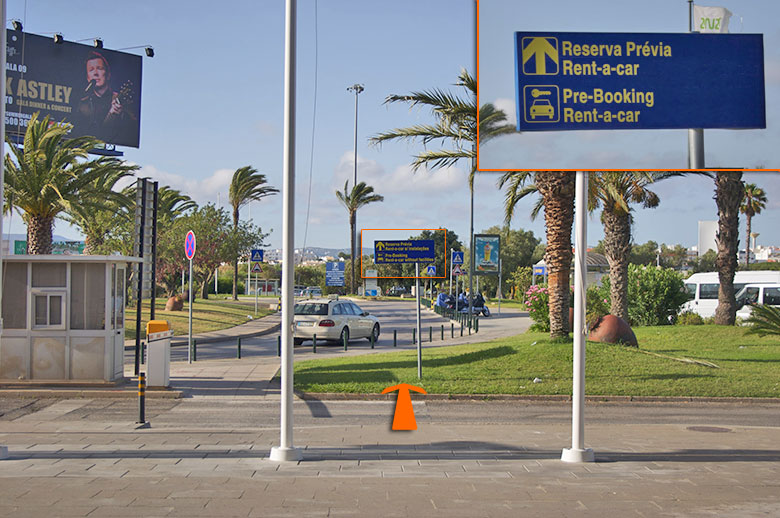 Aeroporto de Faro, visão do exterior à saída do terminal