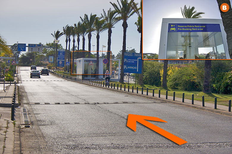 Aeroporto de Faro, posto de atendimento da Airauto rent a car